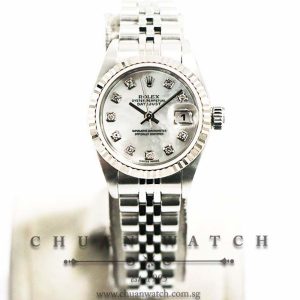 Rolex Ladies DateJust 26mm 79174 White MOP Diamonds - Discontinued