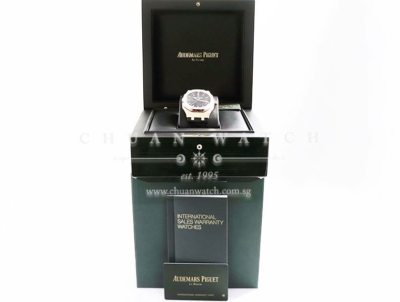 Audemars Piguet Royal Oak Automatic Rose Gold 41mm 15500OR Black - Image 5