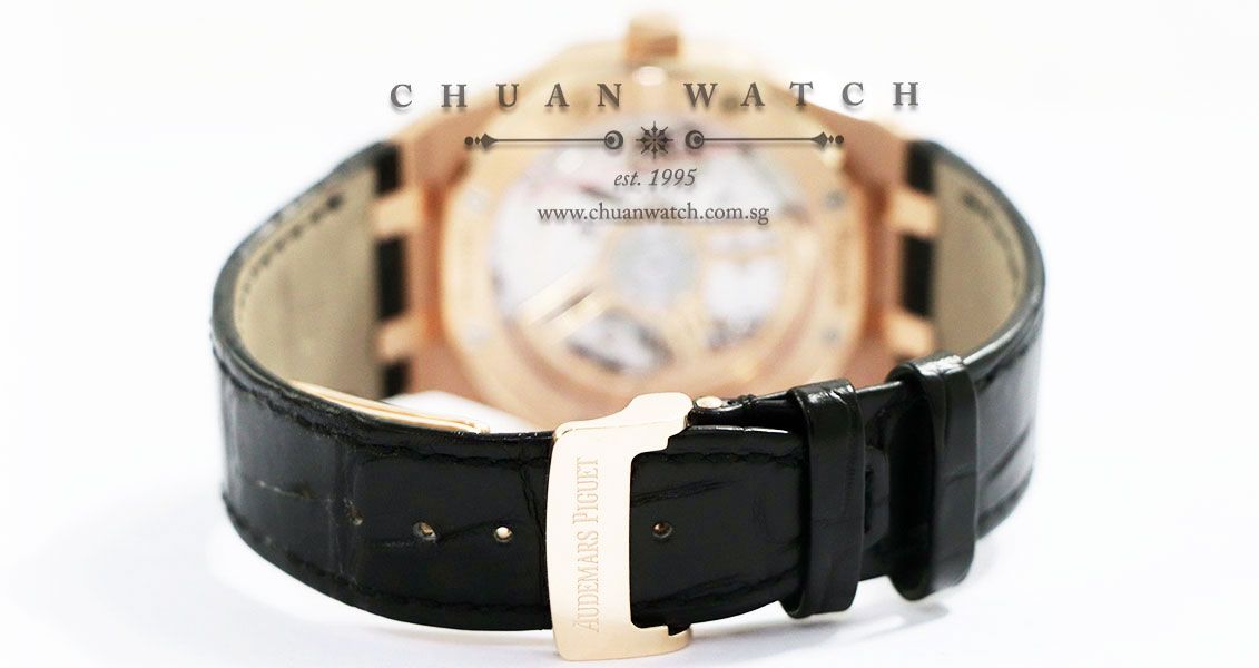 Audemars Piguet Royal Oak Automatic Rose Gold 41mm 15500OR Black - Image 4