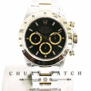 Rolex Cosmograph Zenith Daytona Two-Tone 16523 Black Index - Discontinued