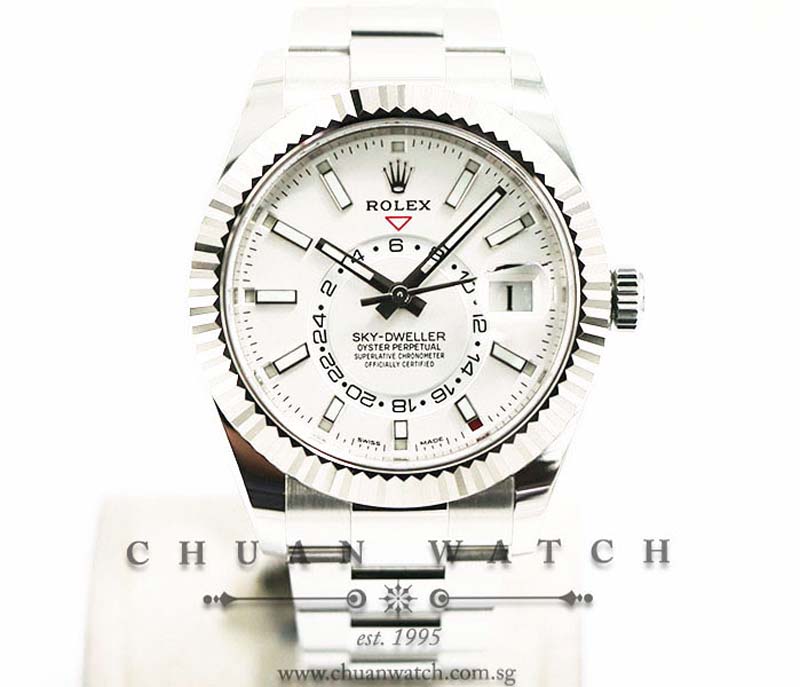 Rolex Annual Calendar GMT Sky-Dweller 42mm 326934 White Index