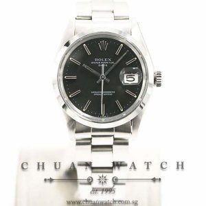 Rolex Vintage Gents Oyster Perpetual Date 34mm 1500 Matte Black Index - Discontinued