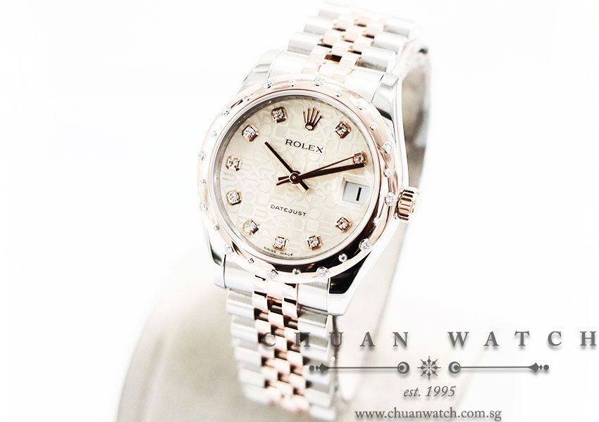 Rolex Boys DateJust Two-Tone 31mm 178341 Silver Jubilee Diamonds - Discontinued - Image 2