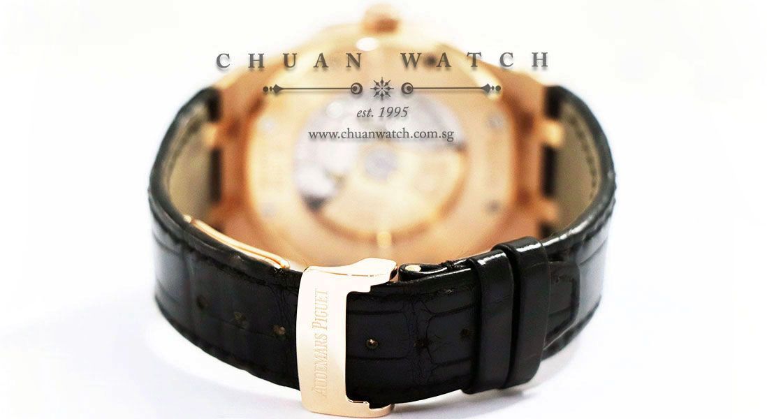 Audemars Piguet Royal Oak Automatic Rose Gold 41mm 15400OR Black - Discontinued Reference - Image 4