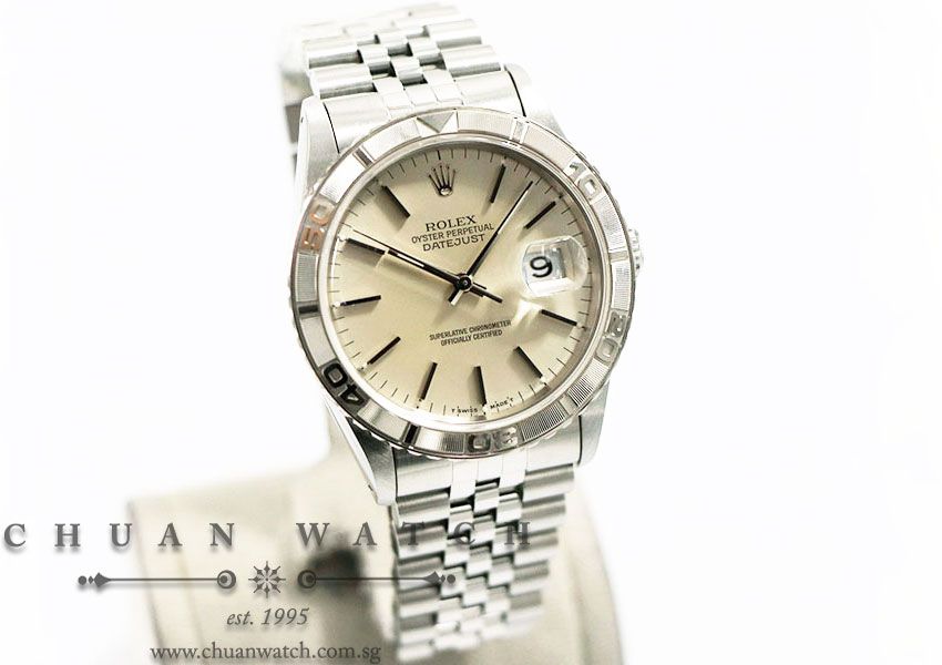 Rolex Gents DateJust Turn-O-Graph Thunderbird 36mm 16264 Silver Sunburst Index - Discontinued - Image 3