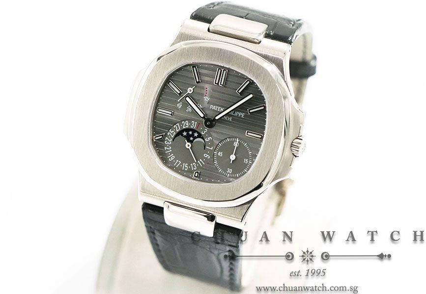 Patek Philippe Nautilus MoonPhase Power-Reserve White Gold 40mm 5712G-001 - Image 2