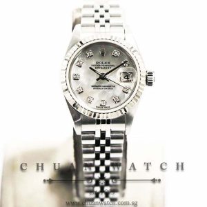 Rolex Ladies DateJust 26mm 79174 White MOP Diamonds - Discontinued
