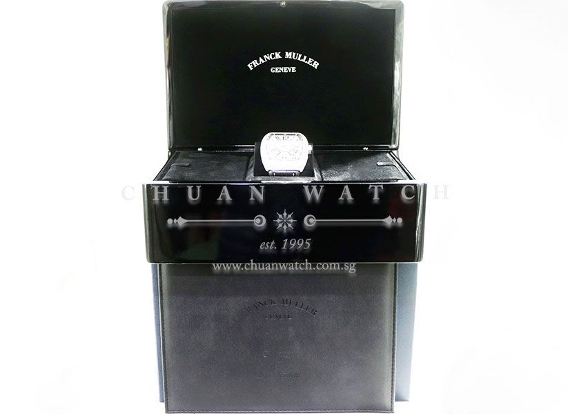 Franck Muller Vanguard Steel Custom Pave-Set Diamonds V 45 SC DT AC BR NR - Image 5