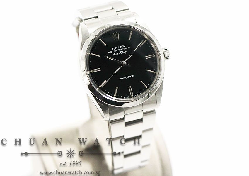 Rolex Vintage Gents Oyster Perpetual Air-King 34mm 5500 Black Index - Discontinued - Image 3