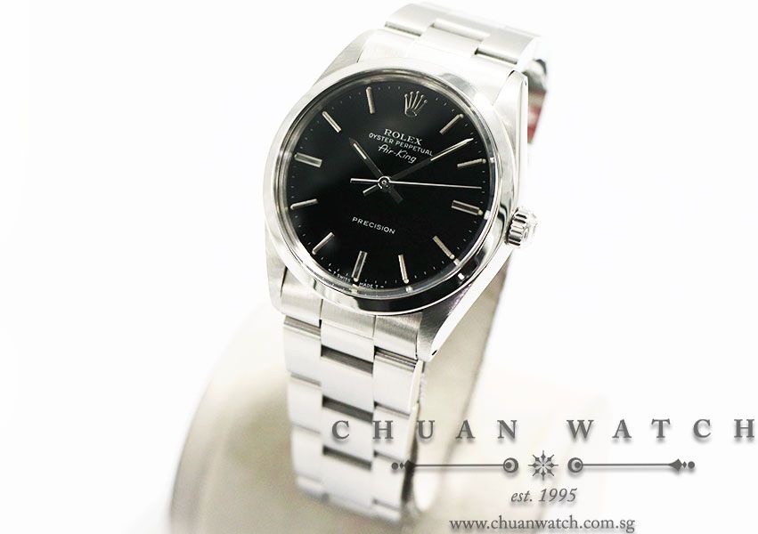 Rolex Vintage Gents Oyster Perpetual Air-King 34mm 5500 Black Index - Discontinued - Image 2
