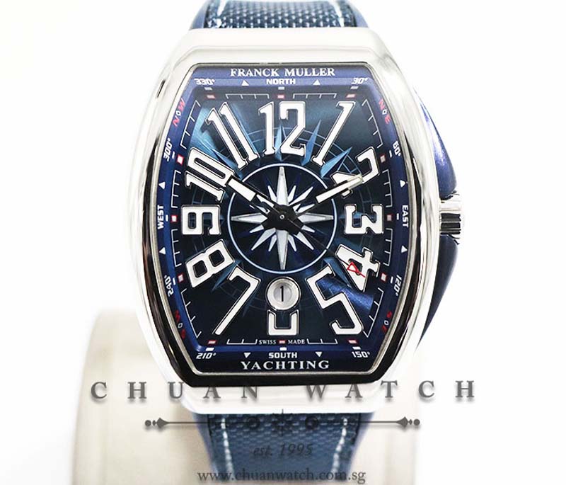 Franck Muller Vanguard Yachting Steel V 45 SC DT AC BL