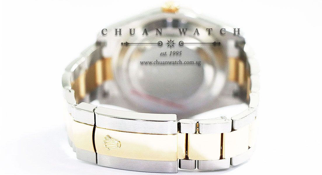 Rolex DateJust II Two-Tone 41mm 116333 Slate Green Roman Wimbledon - Discontinued Reference - Image 4