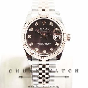 Rolex Boys DateJust Two-Tone 31mm 178271 Black MOP Diamonds - Discontinued Reference