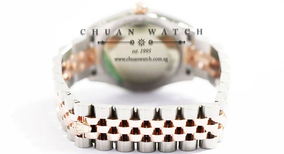 Rolex Boys DateJust Two-Tone 31mm 178271 Black MOP Diamonds - Discontinued Reference - Image 4