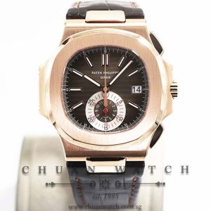 Patek Philippe Nautilus Chronograph Rose Gold 40.5mm 5980R-001