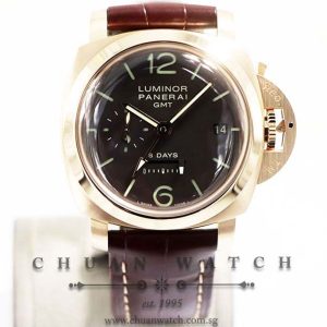 Panerai Luminor 1950 8-Days GMT Rose Gold 44mm Pam 289 J Dot Dial - Discontinued
