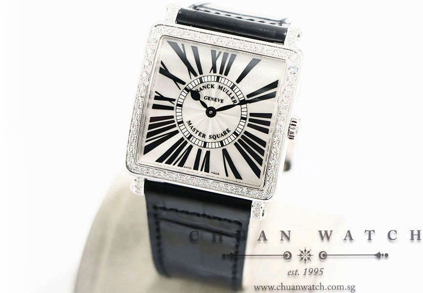 Franck Muller Ladies Master Square Quartz 6002 M B QZ Silver Painted Roman - Image 2
