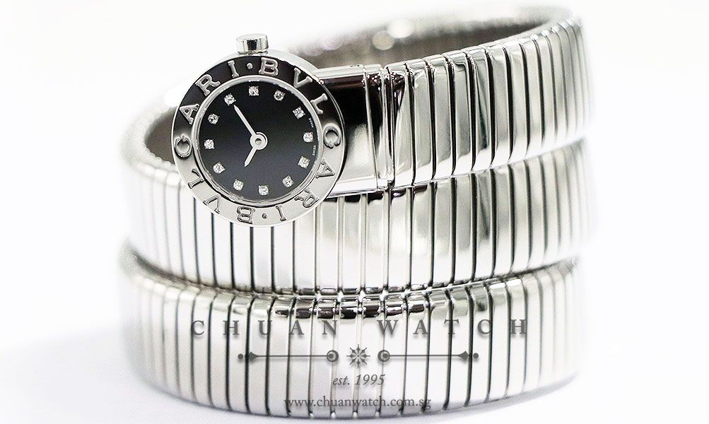 Bvlgari Tubogas Double-Twirl 19mm BB191TS - Discontinued - Image 2