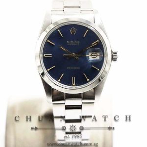 Rolex Vintage Oysterdate Precision 34mm 6694 Blue Sunburst Index - Discontinued