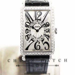 Franck Muller Ladies Long Island Quartz 952 QZ Silver Painted Roman