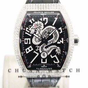 Franck Muller Vanguard Dragon King Steel Custom Pave-Set Diamonds V 45 SC DT AC NR - Limited Edition of 188 Pieces Only
