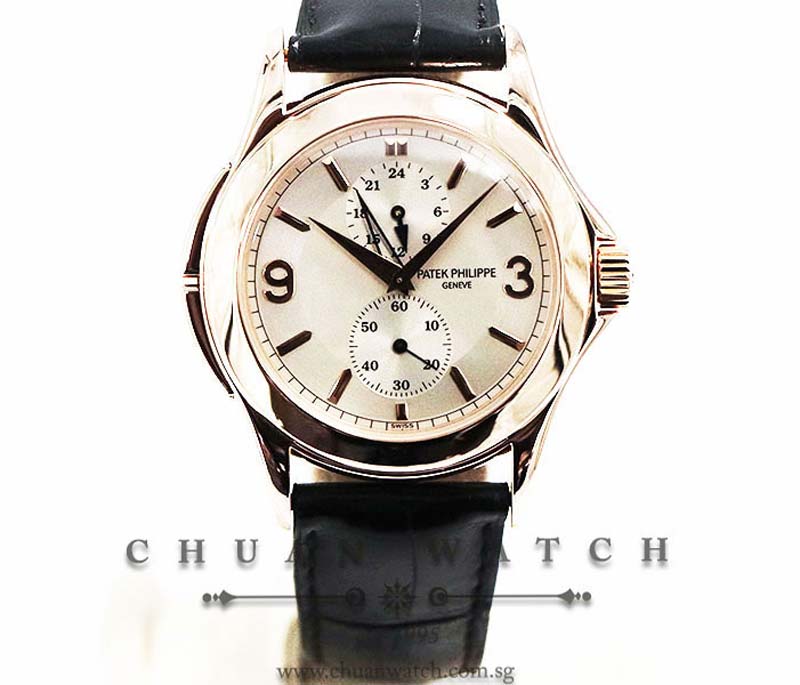 Patek Philippe Calatrava Travel Time Rose Gold 37mm 5134R-011 - Discontinued