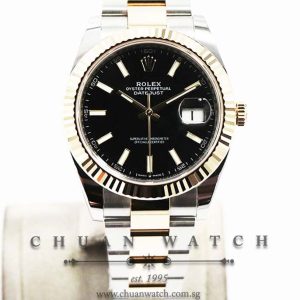 Rolex DateJust 41 Two-Tone 126333 Black Index