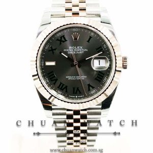 Rolex DateJust 41 Two-Tone 126331 Slate Roman Wimbledon