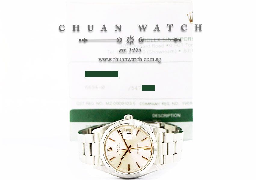 Rolex Vintage Oysterdate Precision 34mm 6694 Silver Index - Discontinued - Image 3