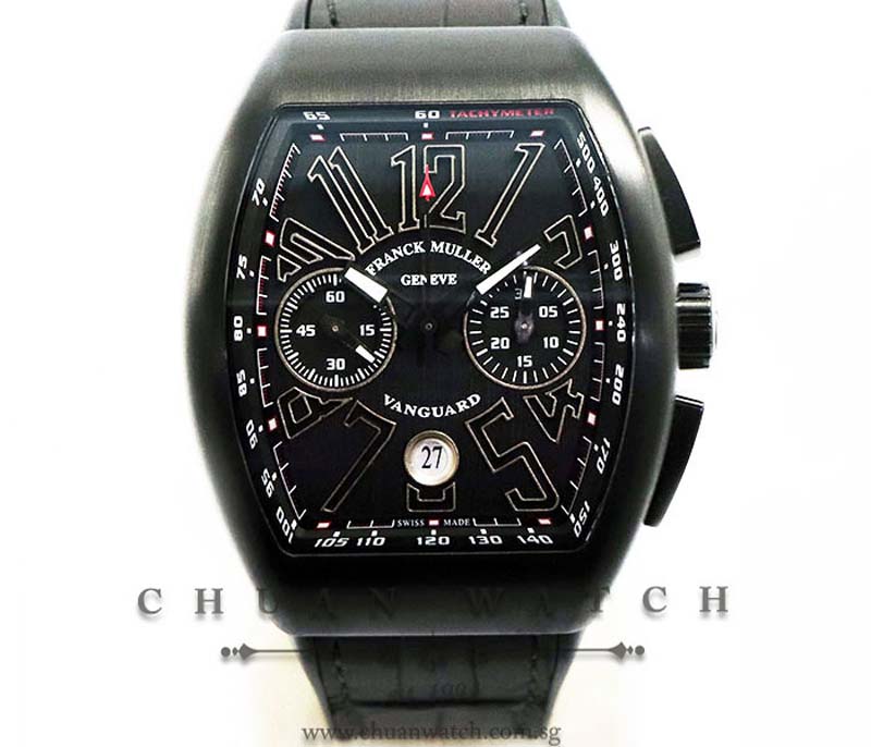Franck Muller Vanguard Chronograph PVD-Titanium V 45 CC DT TT NR BR TT