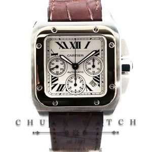 Cartier Santos 100 XL Chronograph Two-Tone W20091X7 - Discontinued
