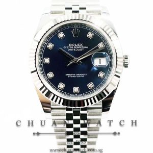 Rolex DateJust 41 126334 Blue Diamonds