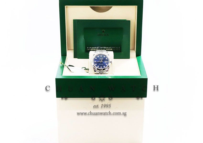 Rolex DateJust 41 126334 Blue Diamonds - Image 3
