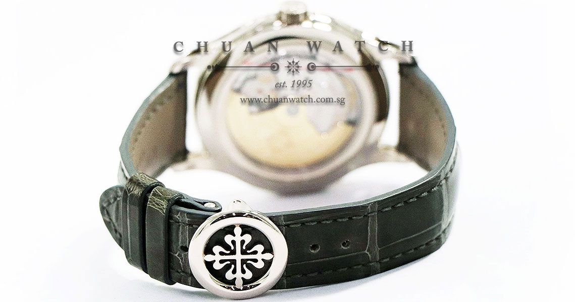 Patek Philippe Annual Calendar MoonPhase White Gold 40mm 5205G-001 - Discontinued Dial - Image 2
