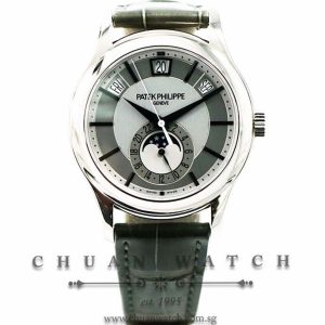 Patek Philippe Annual Calendar MoonPhase White Gold 40mm 5205G-001 - Discontinued Dial