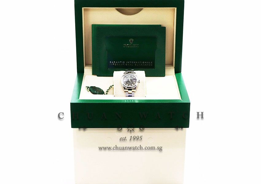 Rolex Lady-DateJust 28 279174 Dark Grey Diamonds - Image 3