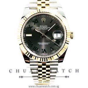 Rolex DateJust 41 Two-Tone 126333 Slate Roman Wimbledon