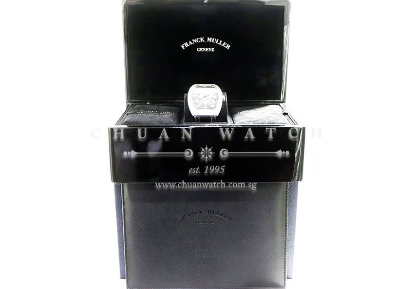 Franck Muller Vanguard Dragon King Steel Black Custom-Set Diamonds V 45 SC DT AC NR - Limited Edition of 188 Pieces Only - Image 3