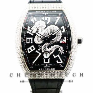 Franck Muller Vanguard Dragon King Steel Black Custom-Set Diamonds V 45 SC DT AC NR - Limited Edition of 188 Pieces Only