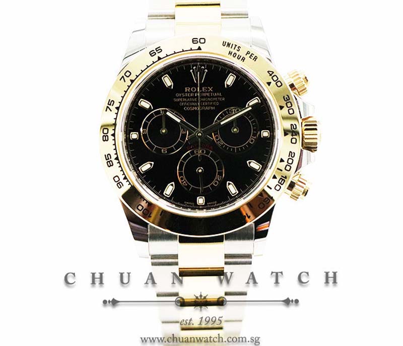 Rolex Cosmograph Daytona Two-Tone 116503 Black Index