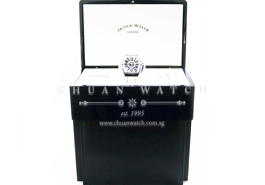 Franck Muller Vanguard Yachting Steel White V 45 SC DT AC BL - Image 3