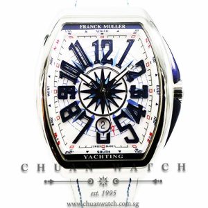 Franck Muller Vanguard Yachting Steel White V 45 SC DT AC BL