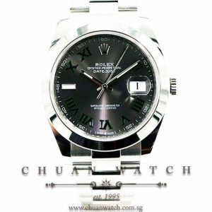 Rolex DateJust 41 126300 Slate Roman Wimbledon