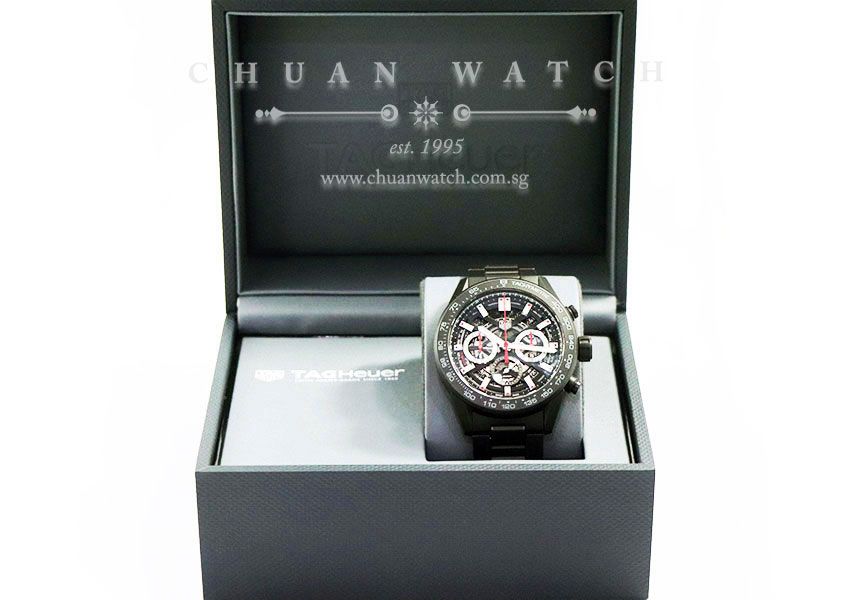 Tag Heuer Carrera Chronograph Calibre Heuer 02 Ceramic 45mm CBG2A90 - Discontinued - Image 3