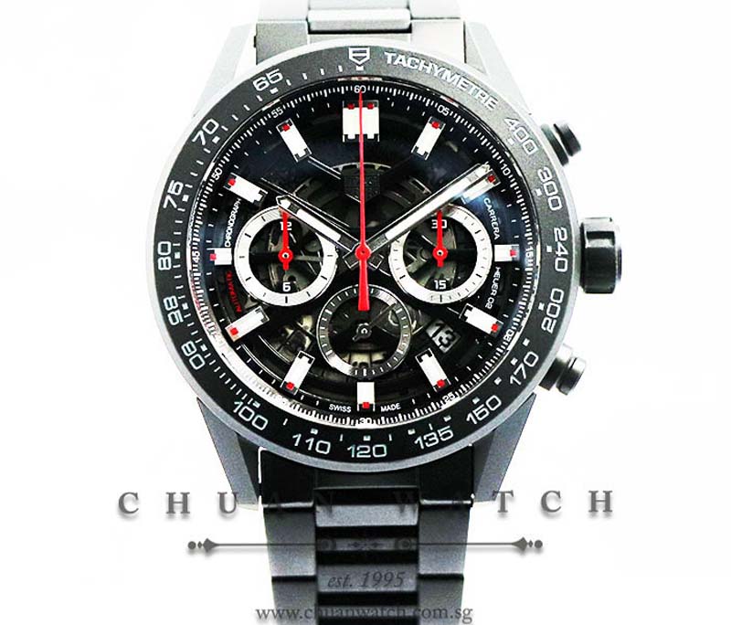 Tag Heuer Carrera Chronograph Calibre Heuer 02 Ceramic 45mm CBG2A90 - Discontinued