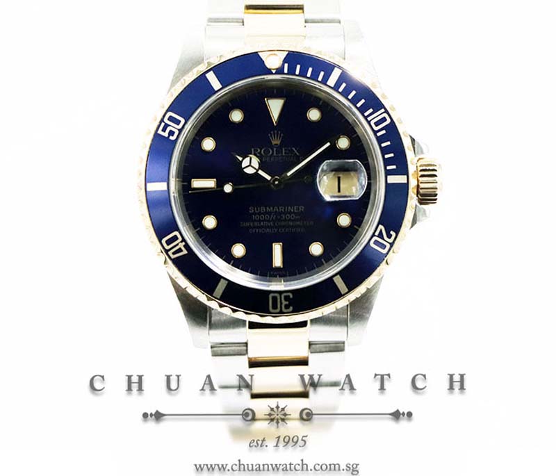 Rolex Submariner Date Two-Tone 16613 Blue - Discontinued