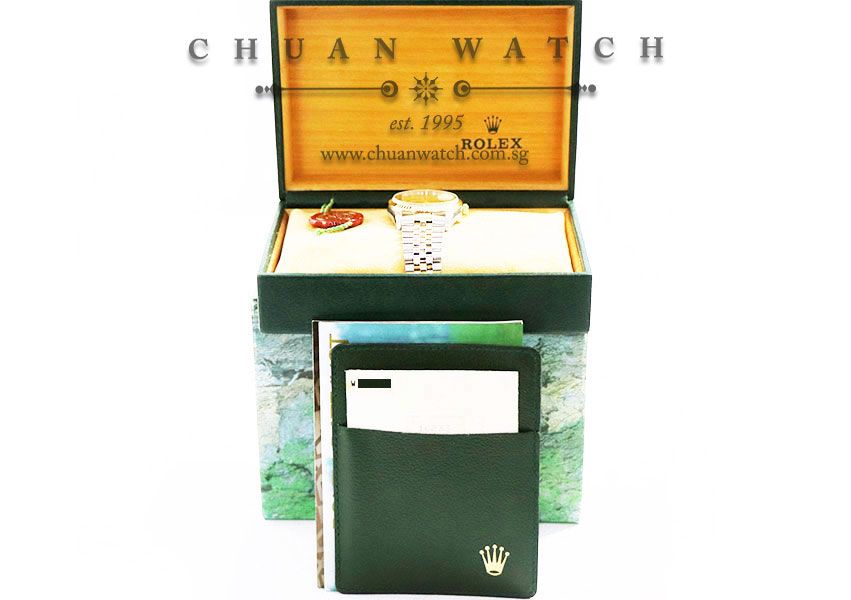 Rolex Gents DateJust Two-Tone 36mm 16233 Champagne Tapestry Index - Discontinued - Image 3