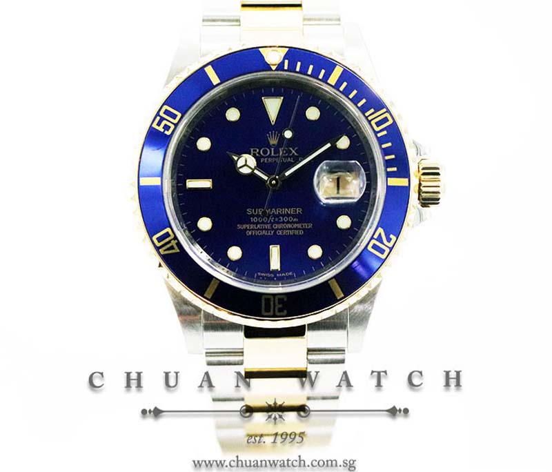 Rolex Submariner Date Two-Tone 16613 Blue - Discontinued