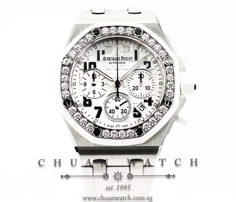 Audemars Piguet Ladies Royal Oak Offshore 37mm 26048SK White - Discontinued