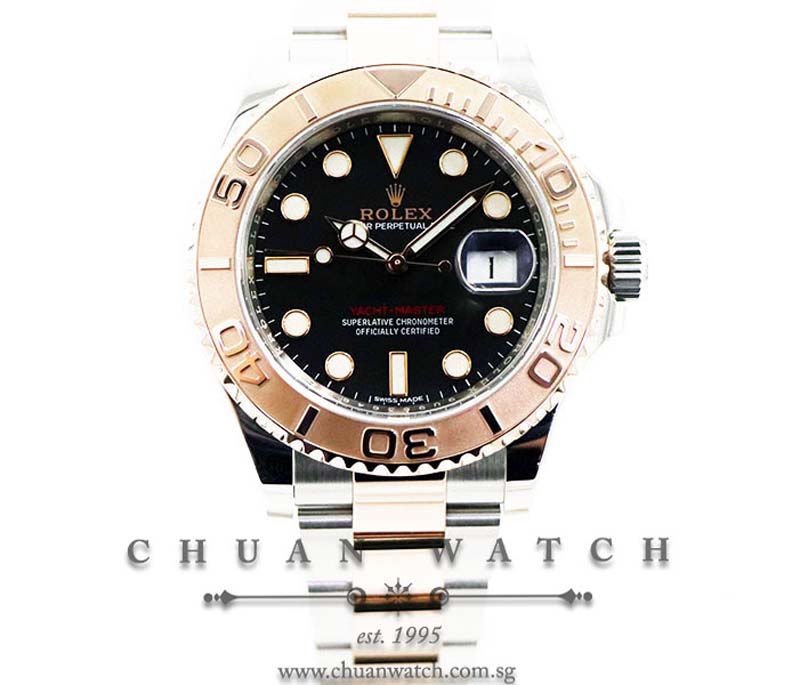 Rolex Gents Yacht-Master Two-Tone 40mm 116621 Black - Discontinued
